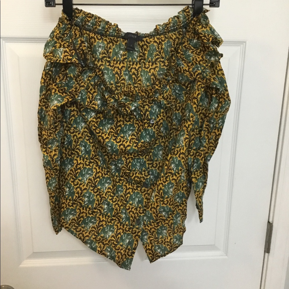 J Crew Elephant 🐘 Print top size 0